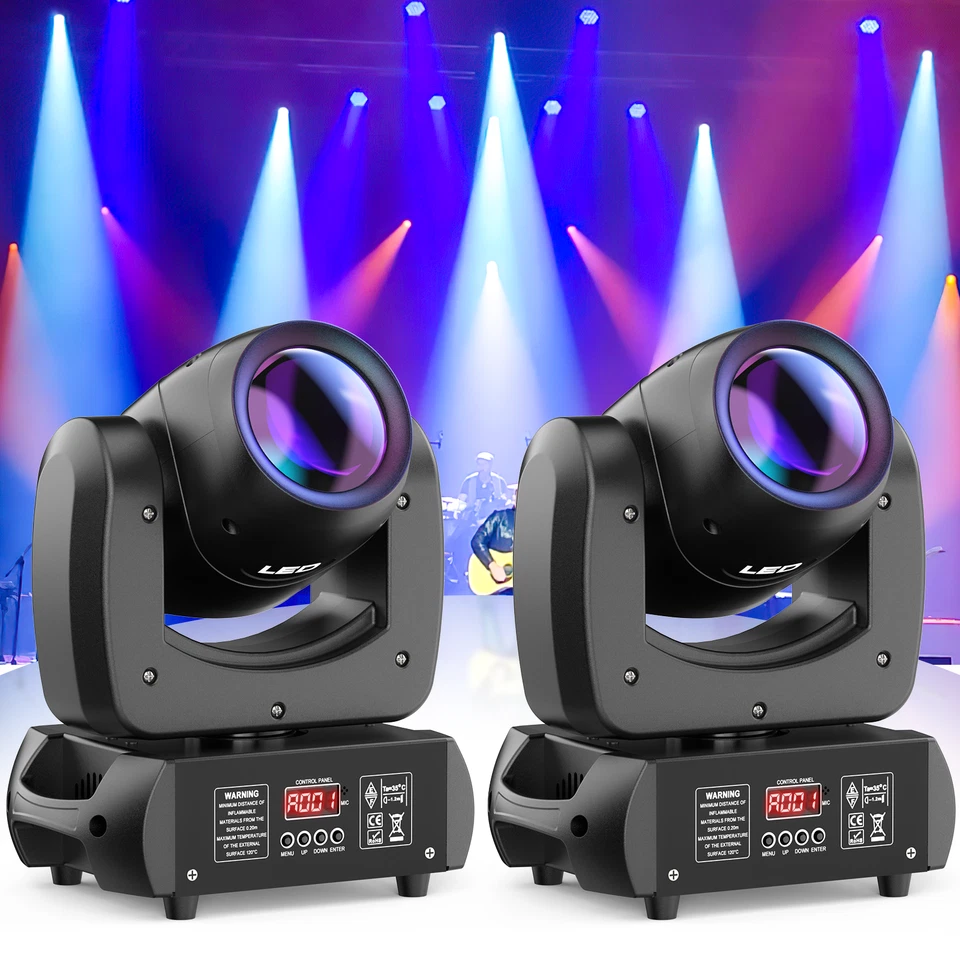 150W 18Prism LED Moving Head Light RGBW Gobo Beam Stage Lighting DJ Disco DMX512 - Image 4 of 4