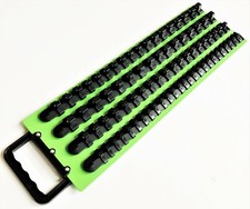 80pc GOLIATH INDUSTRIAL SOCKET STORAGE TRAY RAIL ORGANIZER HOLDER GREEN LSTBG