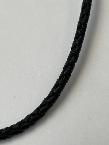 NIB Saint Laurent YSL Victorian Moon Black Braid Leather Pendant Necklace $1295 - Picture 12 of 20