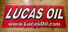 Rare Very Large Lucas Oil 35”x92” Banner Plastic Vintage Used Red Hard To Find!