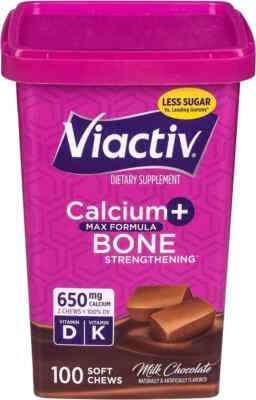 Viactiv Calcium Plus D Chews CHOCOLATE 100ct