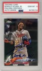 Ronald Acuna Jr 2018 Topps Chrome Update "2018 NL ROY" RC Auto #HMT25 PSA/DNA 10