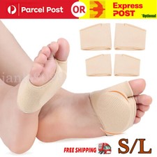 2 Pcs Fabric+Gel Metatarsal Pads Ball of Foot Gel Pads Cushions Morton's Neuroma