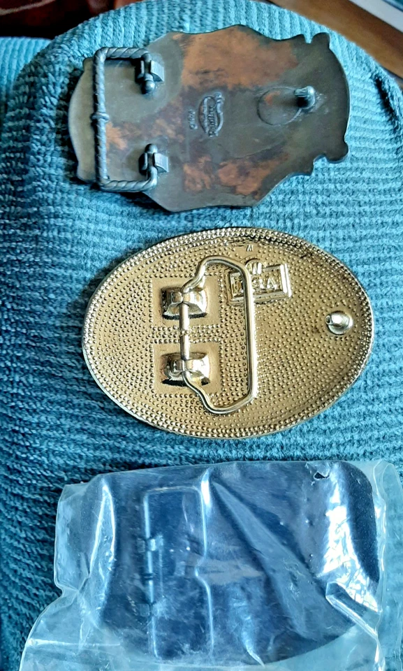 Lote De 3 Hebillas De Cinturón Para Hombre De Colección Hermosas y en Excelente Estado Coleccionables Foto 2 de 4