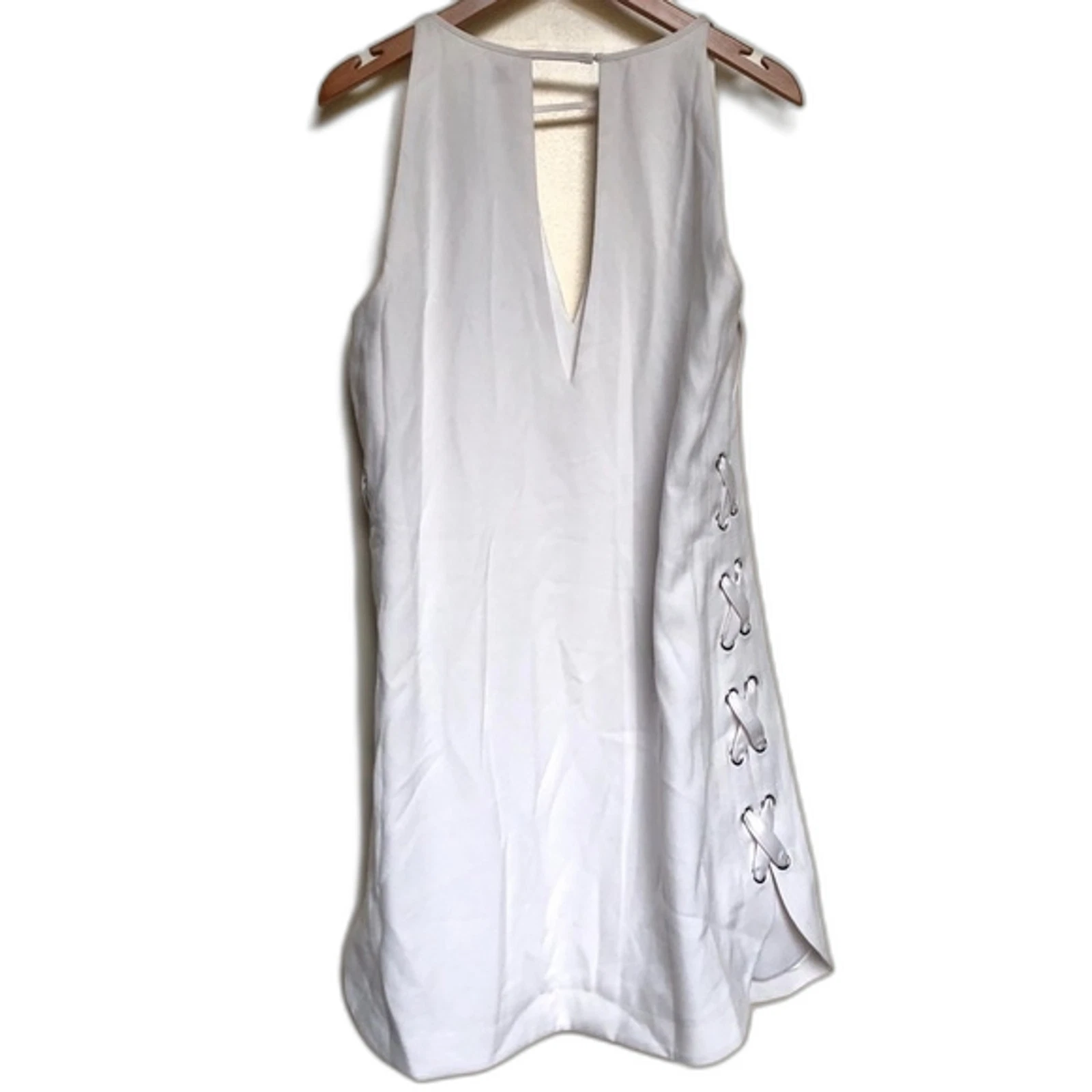 Mini Abito Parker Riviera Off White Nuovo Con Etichetta Taglia S