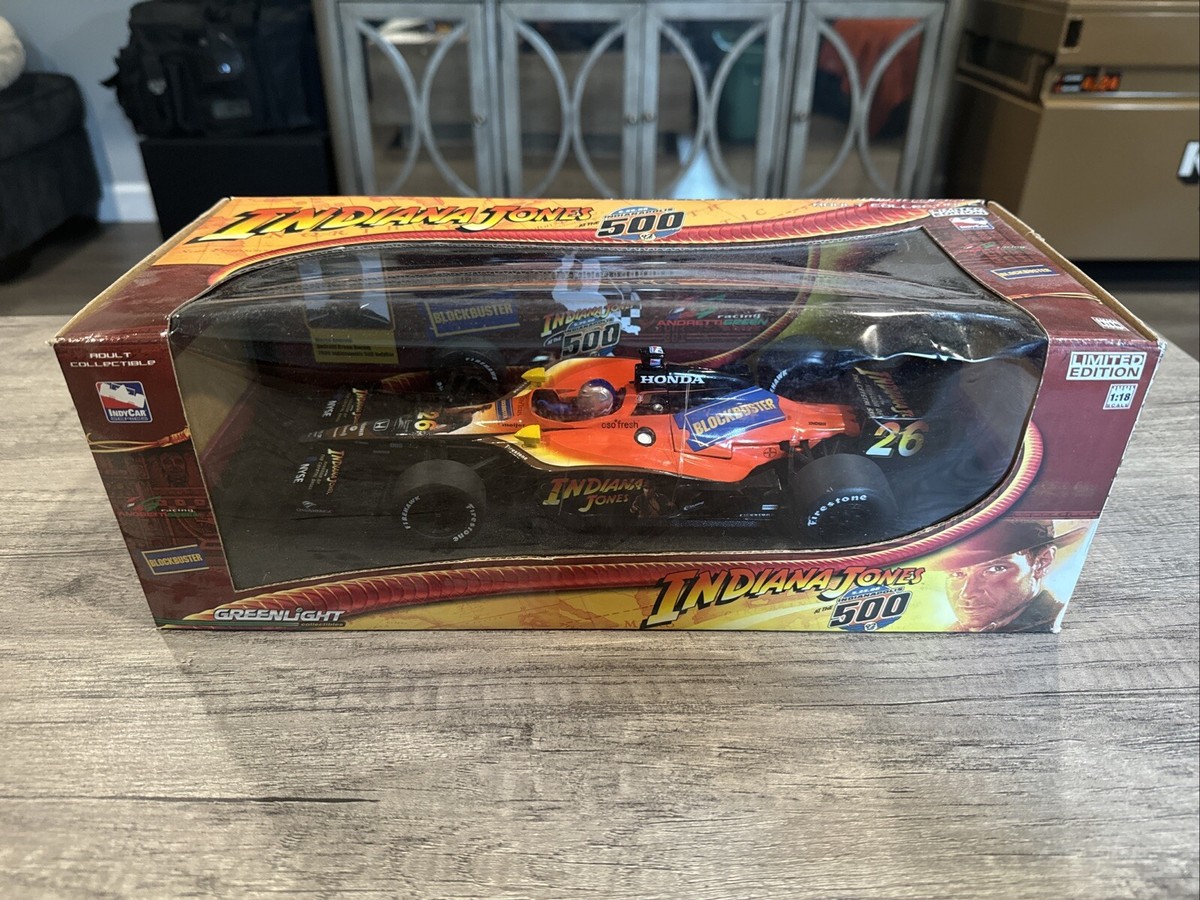 RARE INDIANA JONES AT THE INDY 500 1/18 SCALE DIECAST COLLECTIBLE