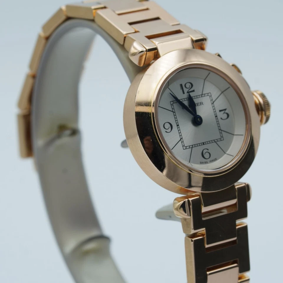 Cartier Pasha Quartz Ladies Watch 27Mm 18K 750 Gold 3133 Rose Gold 95 Gr. - Image 3 of 4