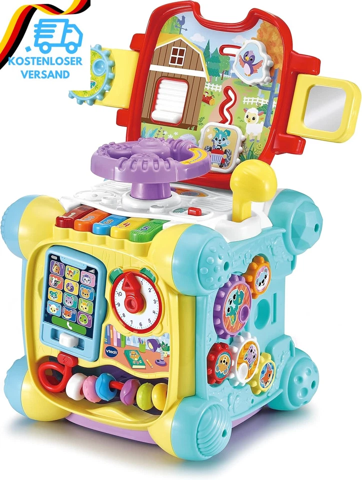 Vtech Baby Spielspaß-Entdeckerwürfel – Interaktiver Spielwürfel Mit Musik, Forme - Bild 2 von 4
