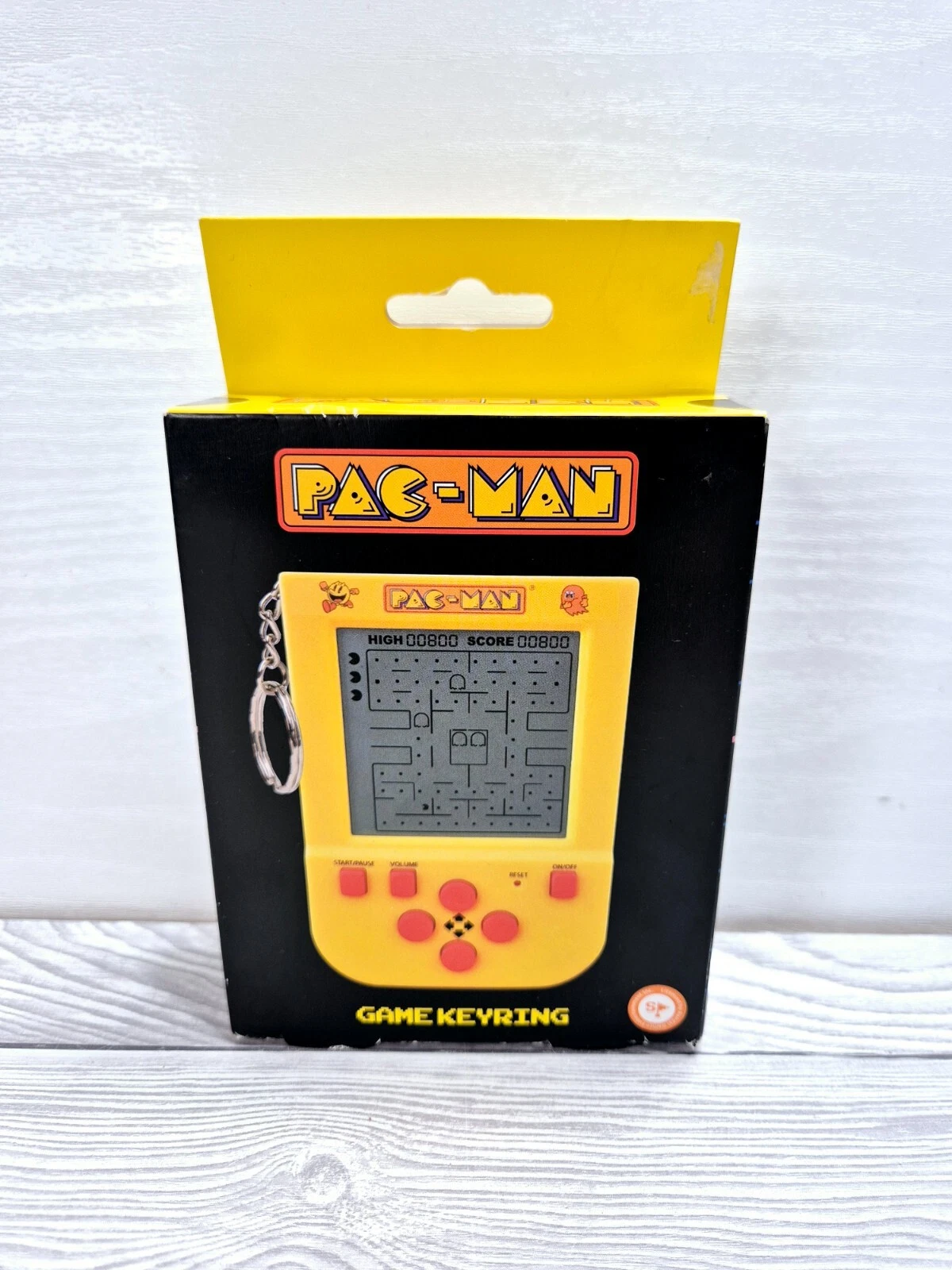 Pacman Keyring Retro Handheld Arcade Game With Original Sounds & Gameplay