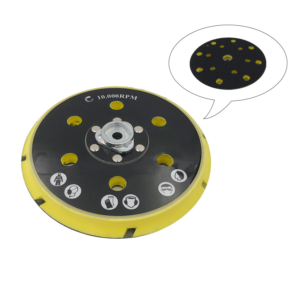Plateau mousse AbelAuto 150mm auto-adhésif anti-vibrations pour lustrage auto