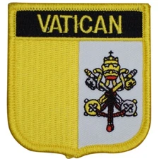 Vatican Patch - Catholic Church Pope Rome Italy Embroidered Badge 2.75" Iron On