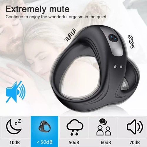 Penisring Vibratoren mit starken Stimulation Cockring Sexspielzeuge für Männer - Bild 4 von 17