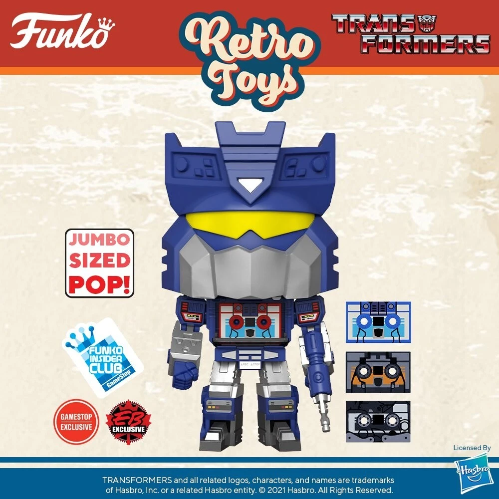 NEW Funko POP Retro Toys Transformers Soundwave w Tapes Jumbo