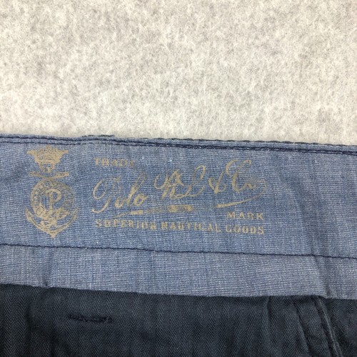 Polo Ralph Lauren Seersucker Chino Shorts blau Herren Größe 40 Schrittlänge 9 klassische Passform - Bild 2 von 9