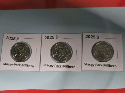 2025 P D S American Women Quarters/  Stacey Park Milber/ 3 Coin Set   (in stock)