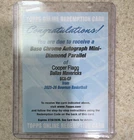 Topps 2025-26 Bowman Cooper Flagg Chrome /100 Autographs Auto #BCA-CF Mavericks