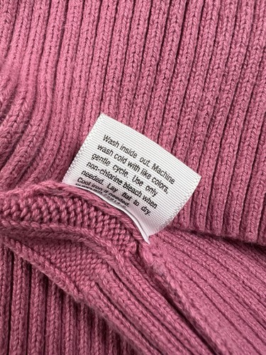 St Johns Bay Sweater Womens Large Pink Long Sleeve Cotton Blend - Picture 12 of 12