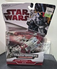 Star Wars Transformers Crossovers - Clone Trooper-AT-TE Package Damaged