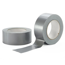 Heavy Duty, Water Resist Silver Duct Tape, 2-1/2" Wide, 180ft Long, 0.01" Thick