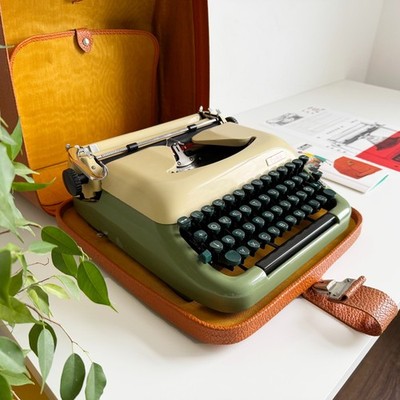Working ERIKA 10 Typewriter | vintage 1950s | Serviced  UPS 3-Day to US/CAN
