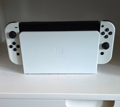 Nintendo Switch OLED Model 64GB White Console w/ White Joy-Con & Dock