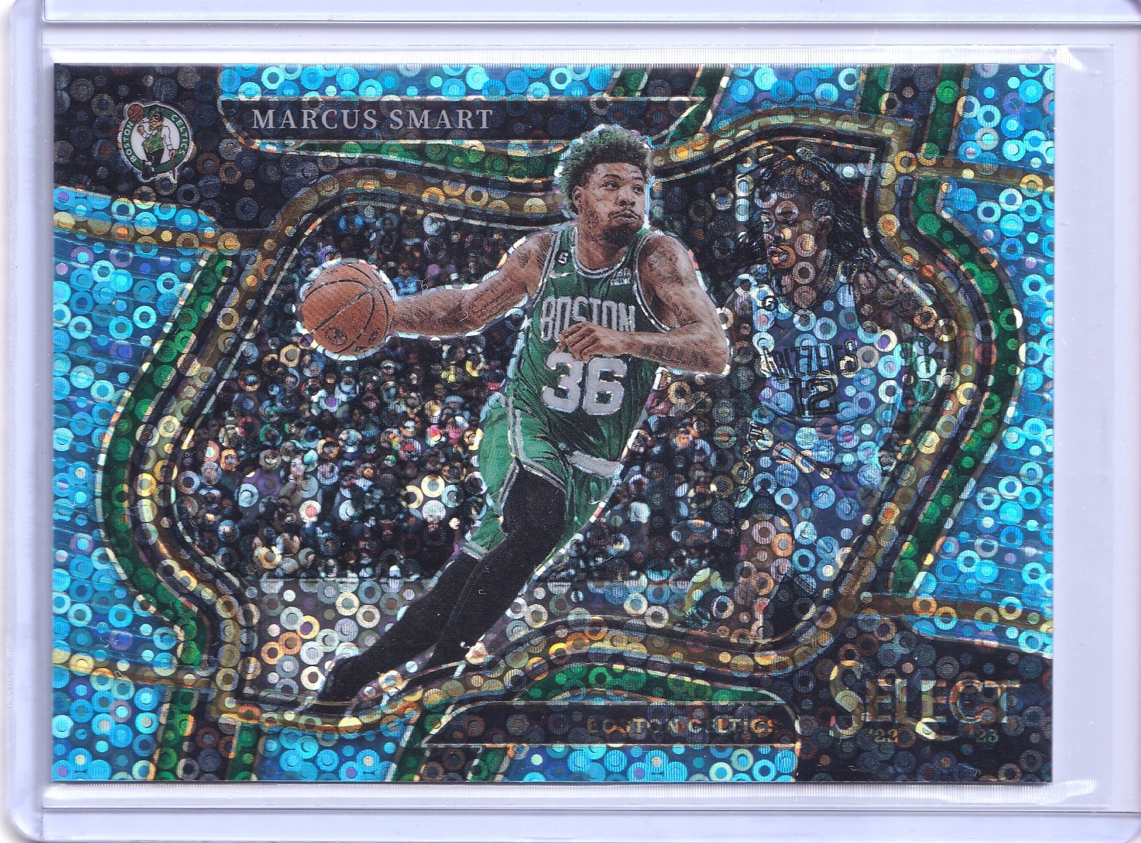 2022-23 Panini Select #235 Marcus Smart Light Blue Disco Prizms #/99 Celtics