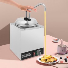 3L/3.17QT Cheese Dispenser, Cheese Sauce Warmer Single Head Sauce Pump Dispenser
