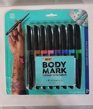BIC BodyMark Temporary Tattoo Marker - Multicolor 8-Pack 