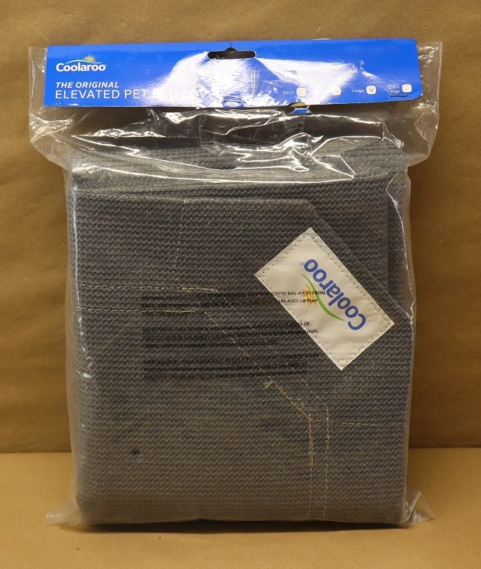 The Original Elevated Pet Bed Replacement Cover, Large Gunmetal , 51"L x 51"W