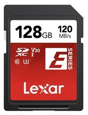 Lexar SDXC Memory Card E-Series 128GB UHS-I 120MB/s Brand New