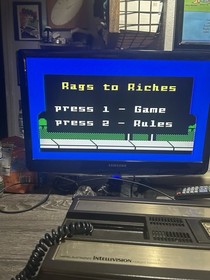 Rags To Riches Cib  Intellivision. Homebrew