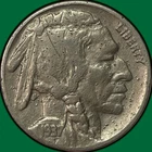 1937-D Three Legged Buffalo Nickel Very Fine VF Coin, Details #39934