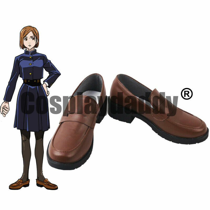 Jujutsu Sorcerer Nobara Kugisaki Anime Cosplay Penny Loafer Shoes