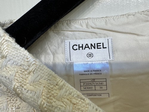 GONNA CHANEL 05P PARIS RUNWAY CC LOGO SPLENDIDA CLASSICA ELEGANTE BIANCA LANA 38 - Foto 2 di 10
