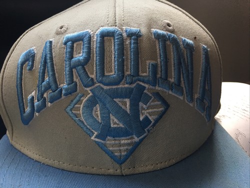 VTG Snapback Carolina Tarheels Khaki Carolina Blue Top of the World 90s Tar Heel - Picture 3 of 8