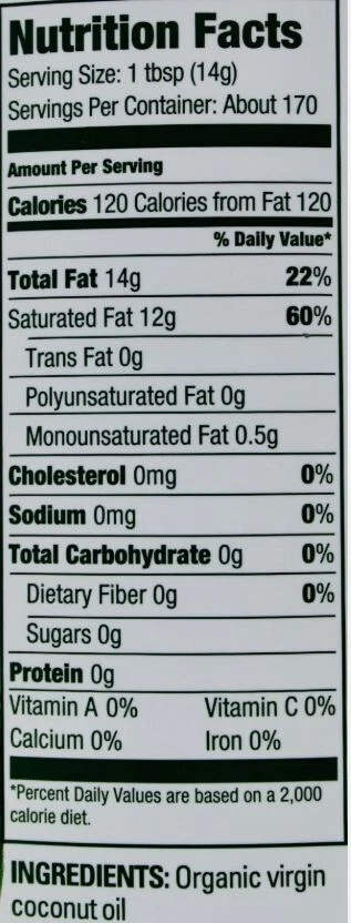 Nuevo aceite de coco Kirkland 100 % orgánico - virgen prensado en frío sin refinar, 84 FL OZ Foto 2 de 4