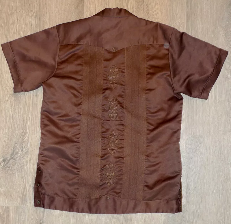 Guayabera de seda sale