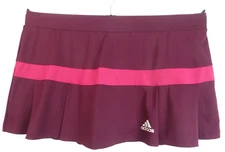 ADIDAS Womens Climalite Mini Sports Skirt Skort Tennis Pickleball Pleated Large