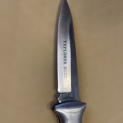 Edge Mark Explorer Boot 11-338 Folding Pocket Knife 440 Stainless