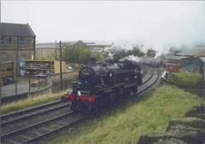 British Railways Steam Train 1950 Ivatt 2MT Locomotive Northern England Photo