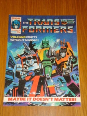 TRANSFORMERS BRITISH WEEKLY #88 MARVEL UK COMIC 1986