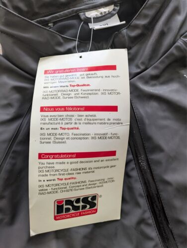 iXS Waterproof Motorcycle Rain Wear Jacket SAINT Mens 2XL Black X79303-003 - Picture 3 of 23