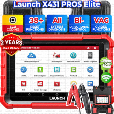 2025 Newest LAUNCH X431 Pro Elite V+ Bidirectional Car Diagnostic Scanner Coding