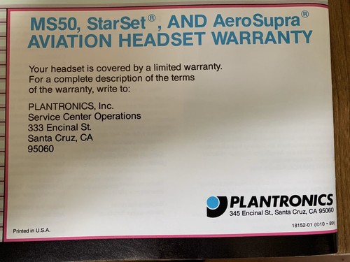 Telex Aviation Headset - Picture 6 of 6