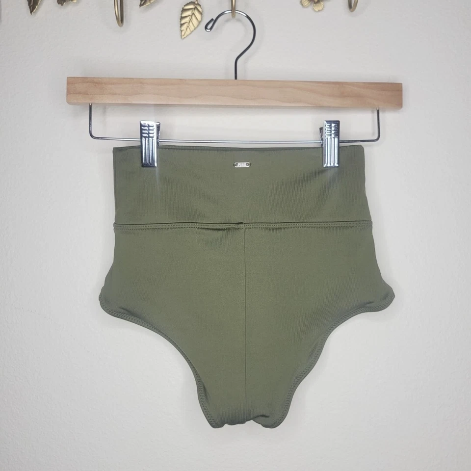 Pantalones cortos de natación Pink By Victoria's Secret verde tiro alto talla XS #3299 Foto 2 de 4