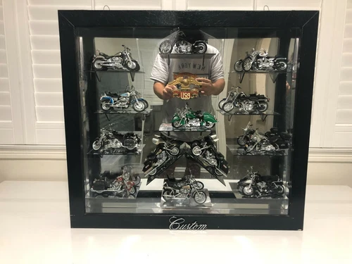 RARE MOTORCYCLE COLLECTION ~ INCLUDING CABINET