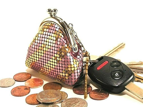 Women's Metal Mesh Mini Coin Purse with Key Chain (USA Stock) NEW - Picture 117 of 140
