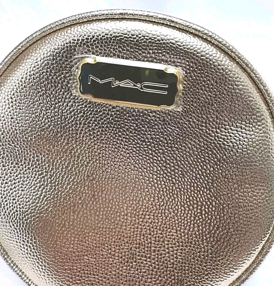 Mac Make Up Cosmetics Bag Zip Metallic Gold | eBay Mac Make Up Cosmetics Bag Zip Metallic Gold | eBay