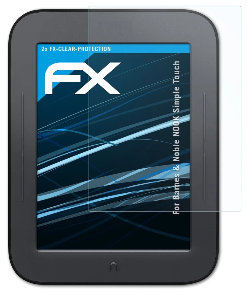 atFoliX 2x Pellicola Protettiva per Barnes & Noble NOOK Simple Touch chiaro - Immagine 3 di 4