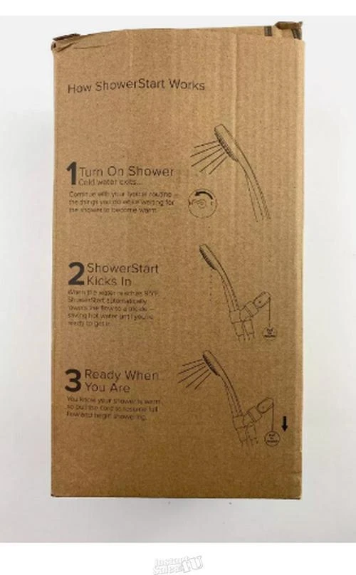 Cabezal de ducha portátil Evolve de 3 patrones de pulverización montaje en pared masaje con agua 1,5 GPM Foto 4 de 4